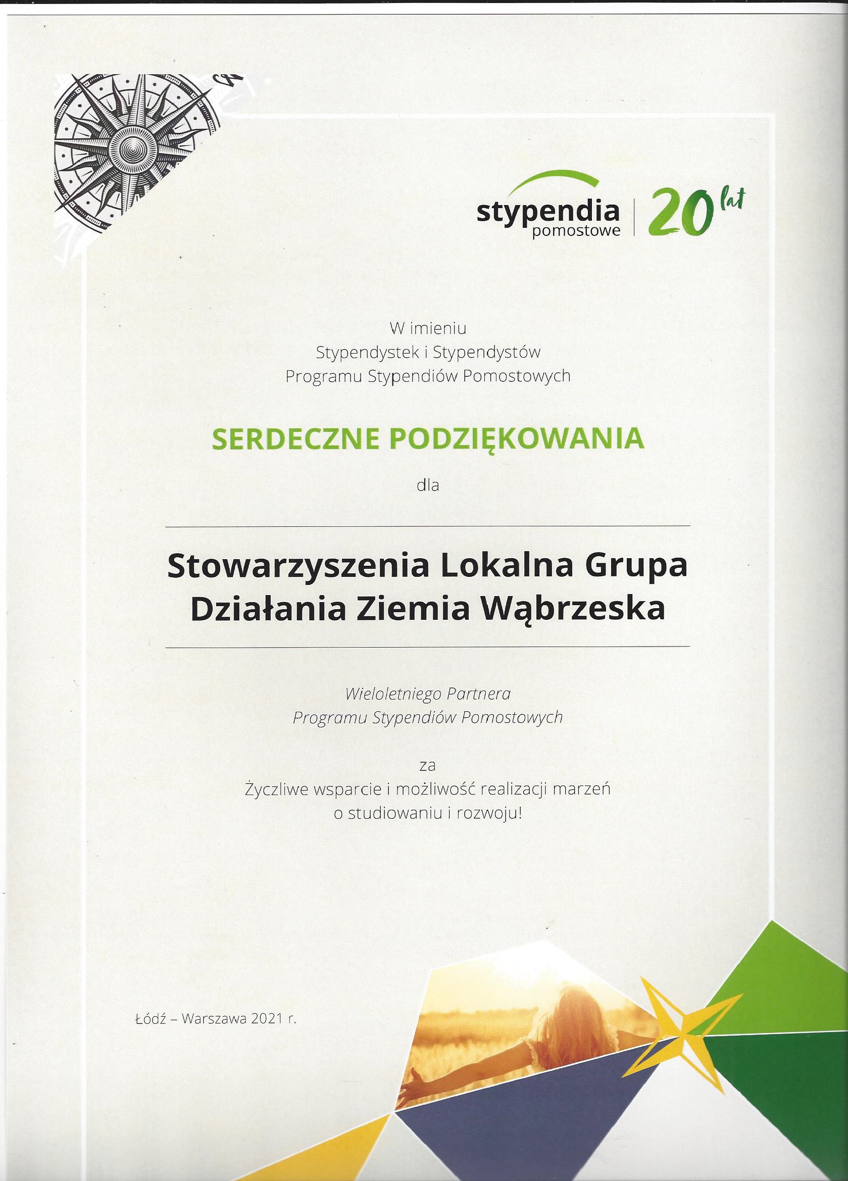 podziekowania SP 2021r