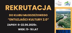 Plakat rekrutacja Entuzjasci kultury 2.0 maly